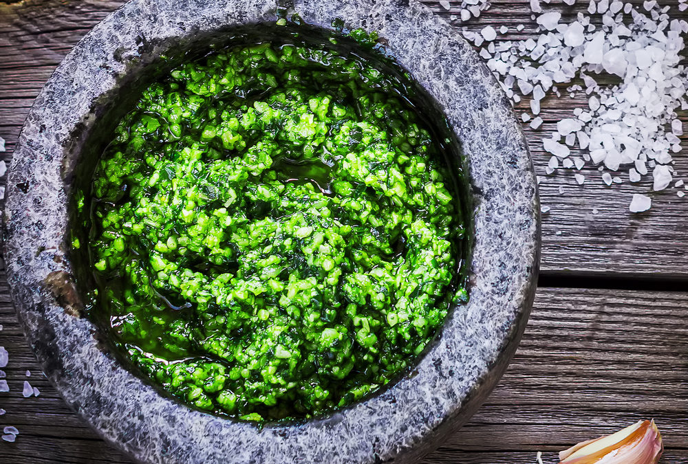 Nut-Free Dairy-Free Pesto Sauce