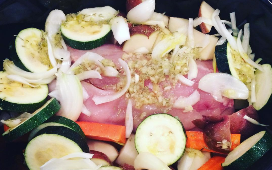 Crock Pot Lemon Garlic Rosemary Chicken