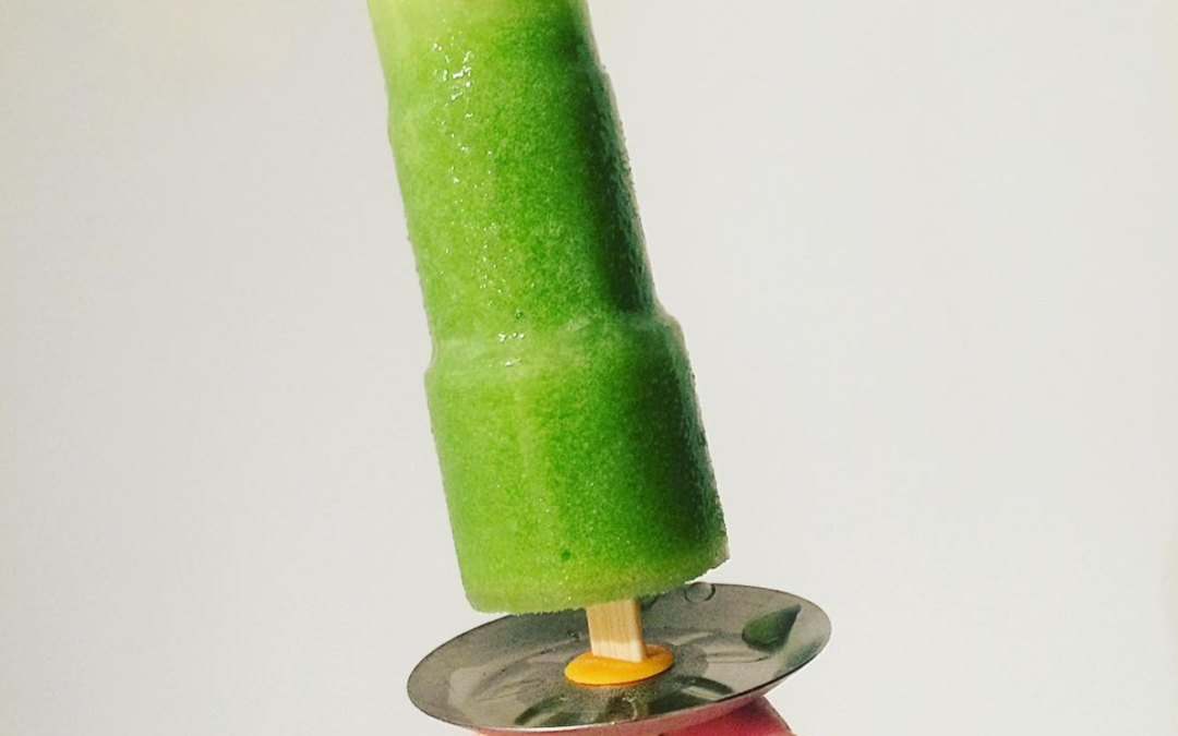 Healthy Green Popsicles